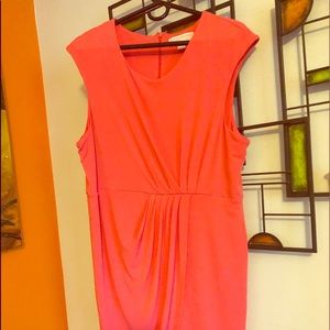 MK Wrap-like dress in summer ready coral